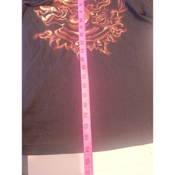 JoliGolf Thailand T-Shirt - Hanuman Print front & back, Black Medium 100% Cotton - Picture 7 of 9